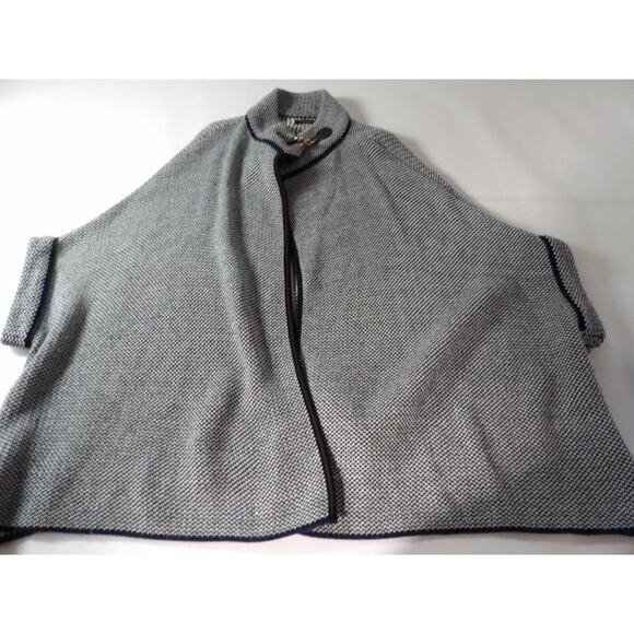 Janice Sweater Cardigan One Size Lagenlook Knit Kimono Style Blue Open Style - Picture 9 of 14